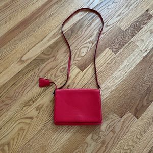 Red purse crossbody purse